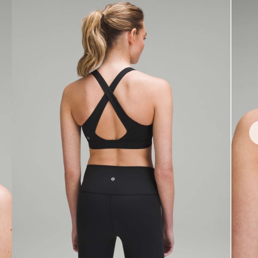 EUC Lululemon Envital Bra *Medium Support B/C Cup. Color Black. Size 8